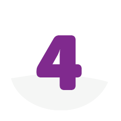 Number 4 in purple